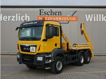 Ramenový nosič kontajnerov MAN TGS 26.440 BL, 6x4*Funk*Meiller AK 16 Tele*Klima