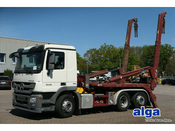 Ramenový nosič kontajnerov Mercedes-Benz 2536 L Actros 6x2,Meiller AK16T,Wiegeeinrichtung