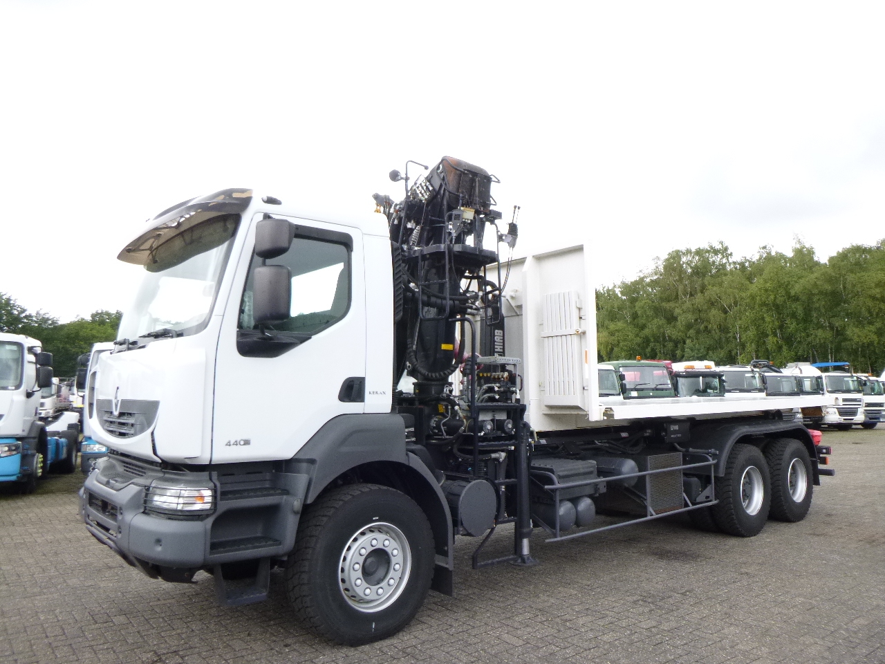 Valníkový/ Plošinový nákladný automobil, Auto s hydraulickou rukou Renault Kerax 440 dxi 6x4 + Hiab 1620Z 80 + XR21S cont. hook: obrázok 10