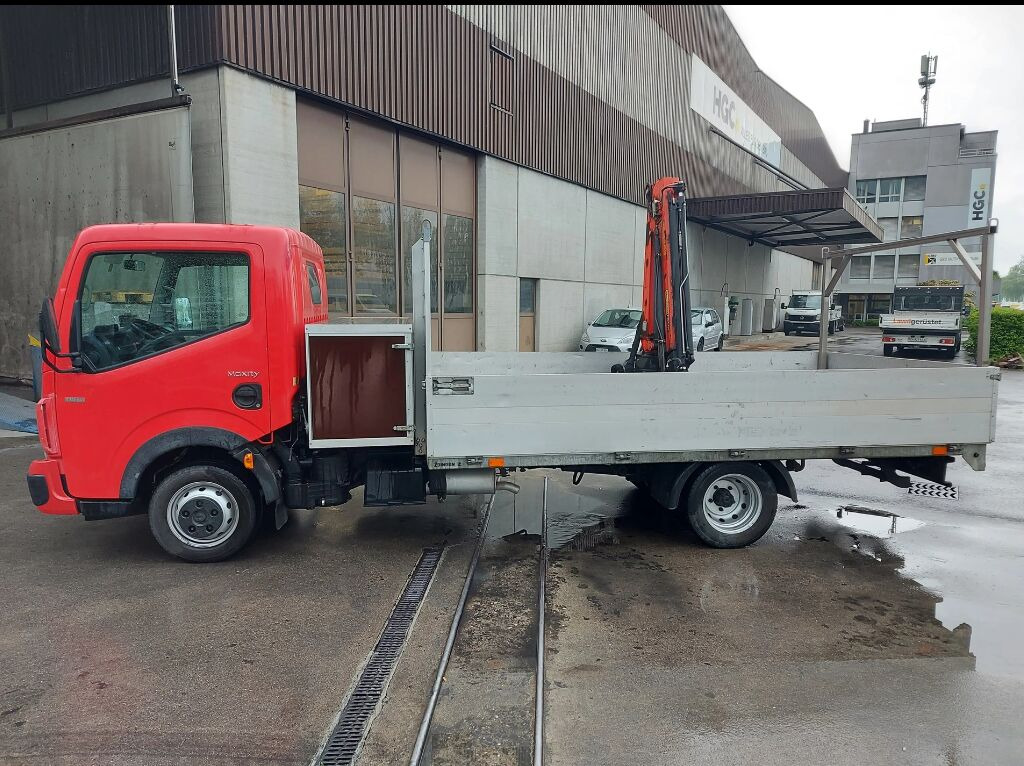 Valníkový/ Plošinový nákladný automobil, Auto s hydraulickou rukou Renault Maxity 130.35 Eco: obrázok 4