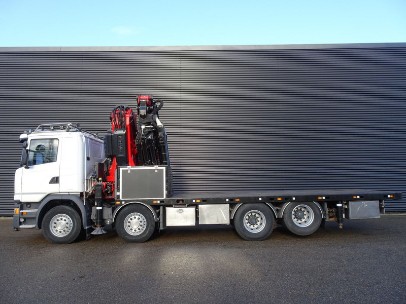 Valníkový/ Plošinový nákladný automobil, Auto s hydraulickou rukou Scania G450 / 8x2 / EURO 6 / FASSI 99TM / JIB / WINCH: obrázok 9