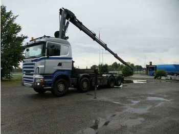 Hákový nosič kontajnerov Scania R420 8x2 Abroller + Kran, Hiab 24.4 EP-5 HIPRO: obrázok 1