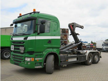 Hákový nosič kontajnerov Scania R 400 6x2 Abrollkipper Meiller Schub+Knickhaken: obrázok 1