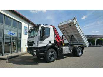 Sklápač Iveco AD190T33 4x2 Kipper + Kran Fassi F120 + Funk