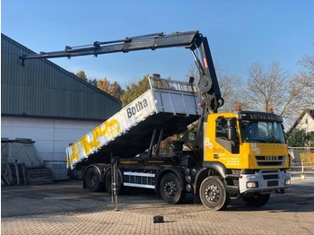 Sklápač Iveco TRAKKER AD340T41/P - HIAB 288 EP5 HYPRO - 28TM CRANE/KRAN REMOTE - BELGIUM TRUCK - TOP!