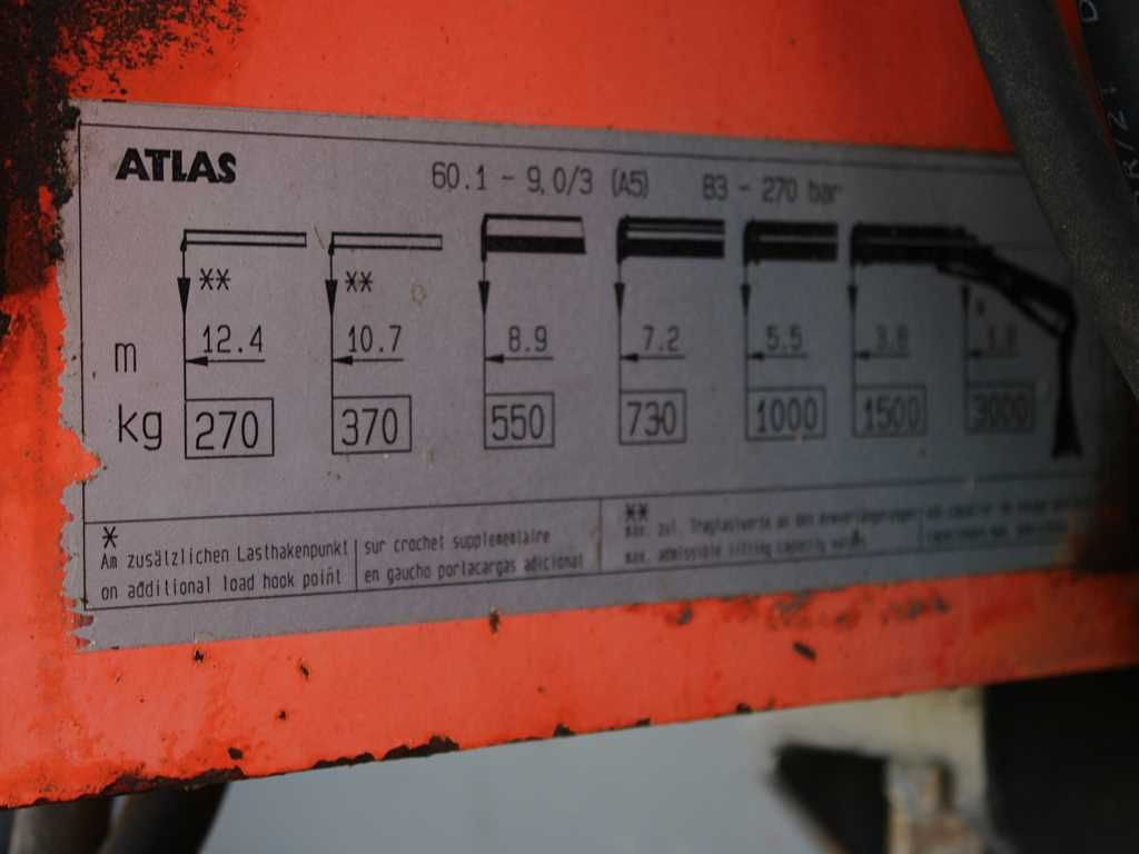 Sklápač Mercedes-Benz Actros 1523, CRANE ATLAS 60.1, THREESSIDED