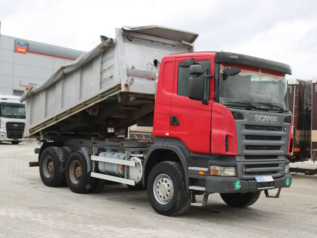 Sklápač Scania R 420 CB 6X4 ,THREE-SIDED,EURO 4,RETARDER,13m³