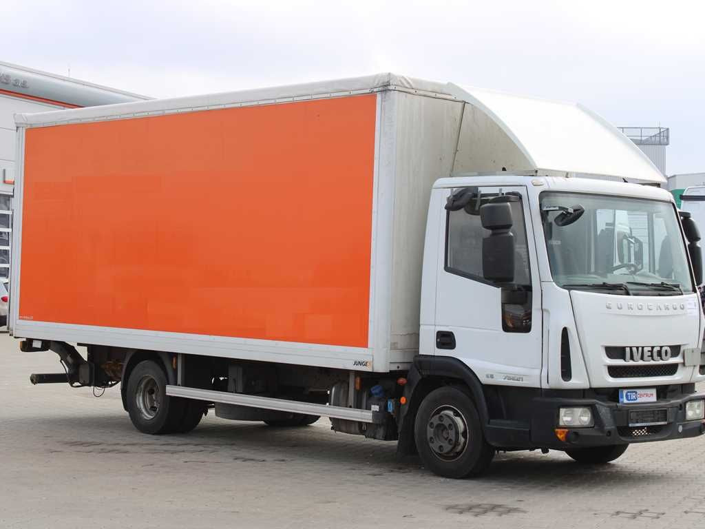 Skříňový nákladní auto Iveco EUROCARGO 75E21, TAIL LIFT, EURO 6