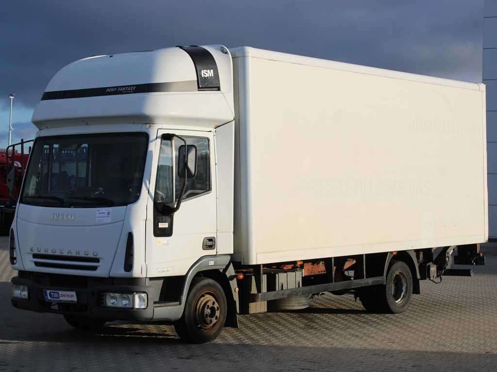 Skříňový nákladní auto Iveco EUROCARGO ML75E17, TAIL LIFT, SLEEPING CABIN