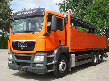 Valník MAN TGS 26.400 6x2 Pritsche Kran HIAB 166K PRO