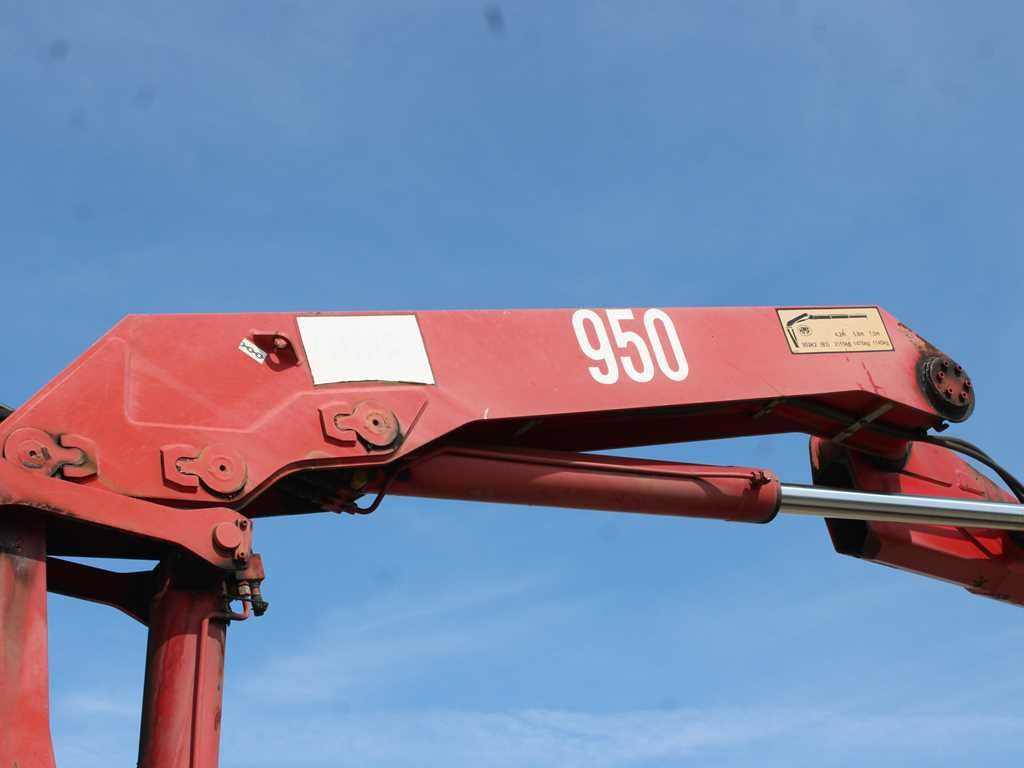 Valníkový/ Plošinový nákladný automobil DAF CF 240, CRANE HMF 953 K2, PNEU 80%