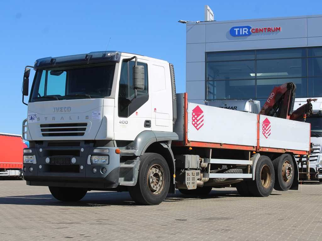Valníkový/ Plošinový nákladný automobil Iveco STRALIS 400, 6X2, EURO 3, CRANE FASSI F110 Iveco STRALIS 400, 6X2, EURO 3, CRANE FASSI F110