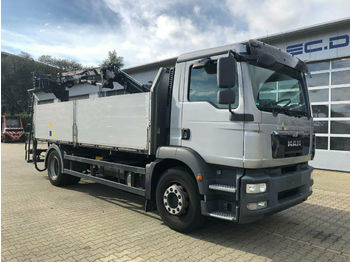 Valníkový/ plošinový nákladný automobil MAN TGM 18.340 Pritsche Kran ATLAS 105.2 *Hochsitz