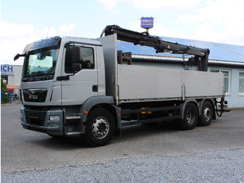 MAN TGM 26.340 EURO 6 Baustoffwagen Kran Atlas 125 - Valníkový/ Plošinový nákladný automobil