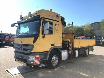 Valníkový/ plošinový nákladný automobil Mercedes-Benz Actros 1841 Pritsche Kran Atlas AK290.2E bis 14m