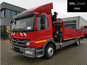 Valníkový/ plošinový nákladný automobil Mercedes-Benz Atego 1224 / HIAB / Laderaumlänge: 6,9 m