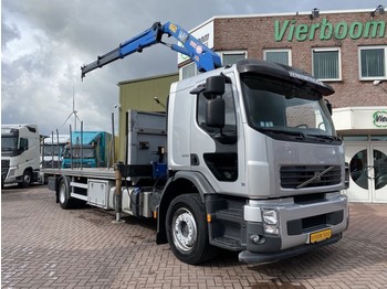 Valníkový/ Plošinový nákladný automobil, Auto s hydraulickou rukou Volvo FE 240 FE240 4X2 HMF 1460 RADIO REMOTE CONTROL MANUAL EURO4: obrázok 1