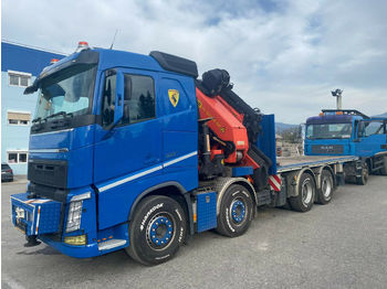 Valníkový/ Plošinový nákladný automobil Volvo FH 500 8x4 Palfinger PK 92002-SHF + JIB bis 31 m: obrázok 1