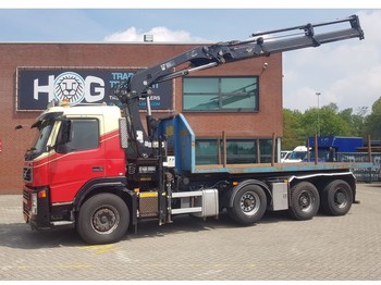 Valníkový/ Plošinový nákladný automobil, Auto s hydraulickou rukou Volvo FM 440 HIAB 211EP-3 HIDUO - 30TON NCH: obrázok 1