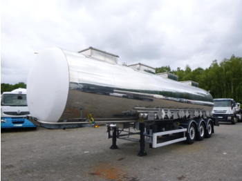 Cisternový náves na prepravu chemické látky BSLT Chemical tank inox 33m3 / 4 comp: obrázok 1
