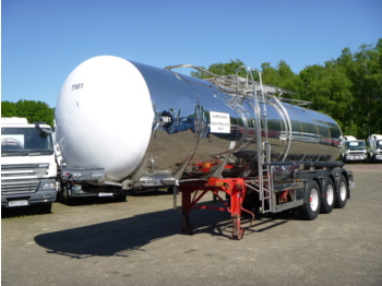 Cisternový náves na prepravu potraviny Crane Fruehauf Food tank inox 30 m3 / 1 comp + pump: obrázok 1