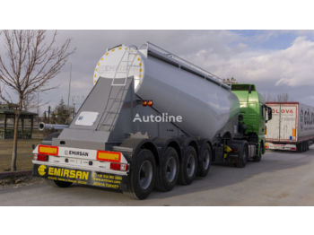 Nový Cisternový náves na prepravu cementu EMIRSAN 2022 4 Axle Cement Tanker Trailer: obrázok 1