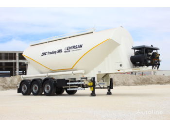 Nový Cisternový náves na prepravu cementu EMIRSAN 2022 W Type Cement Tanker Trailer from Factory: obrázok 1