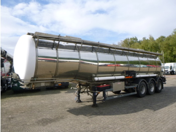 Cisternový náves na prepravu chemické látky Hobur Chemical tank inox 32.6 m3 / 1 comp: obrázok 1