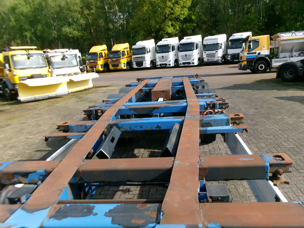 Náves preprava kontajnerov/ Výmenná nadstavba Krone 3-axle container trailer 20-30-40-45 ft SDC27: obrázok 11