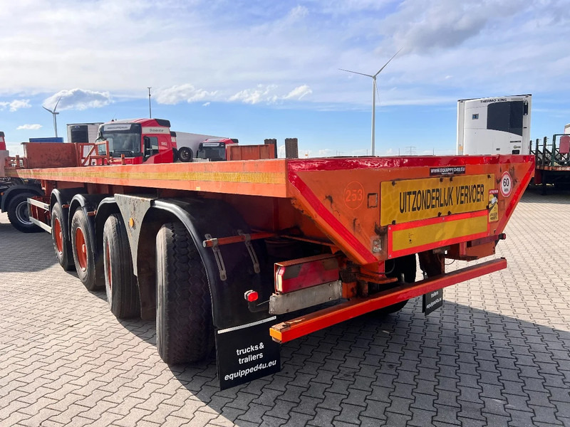 Plošinový/ Valníkový náves MOL 62 tons Ballast trailer, 4 axles, 2 steering axles, Belgium- trailer, 75% tyres: obrázok 4