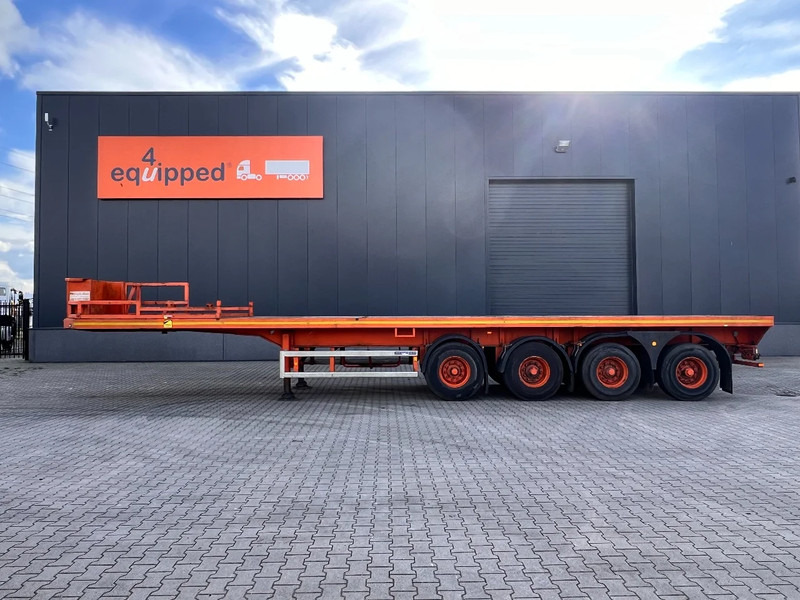 Plošinový/ Valníkový náves MOL 62 tons Ballast trailer, 4 axles, 2 steering axles, Belgium- trailer, 75% tyres: obrázok 2