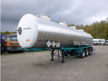 Cisternový náves na prepravu chemické látky Magyar Chemical tank inox 32 m3 / 4 comp ADR valid till 28/02/2022: obrázok 1