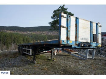 Plošinový/ Valníkový náves Narko 3 axle trailer. Good with stake holes.: obrázok 1