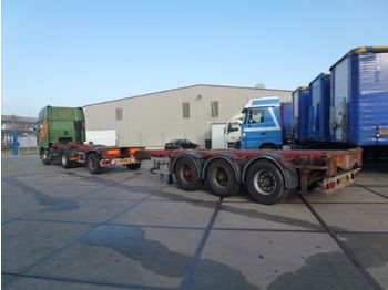 D-TEC 4-as combi trailer - 47.000 Kg - - Náves preprava kontajnerov/ Výmenná nadstavba