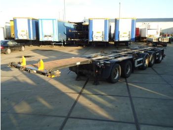 D-TEC CT-53 - 53.000 Kg - 5 axle combi trailer / 2x stuur as - Náves preprava kontajnerov/ Výmenná nadstavba