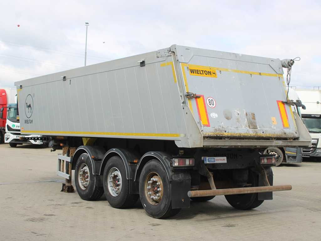 Náves sklápěcí Wielton  NW-3, SAF, FOLDING ROOF, LIFTING AXLE, 30m³