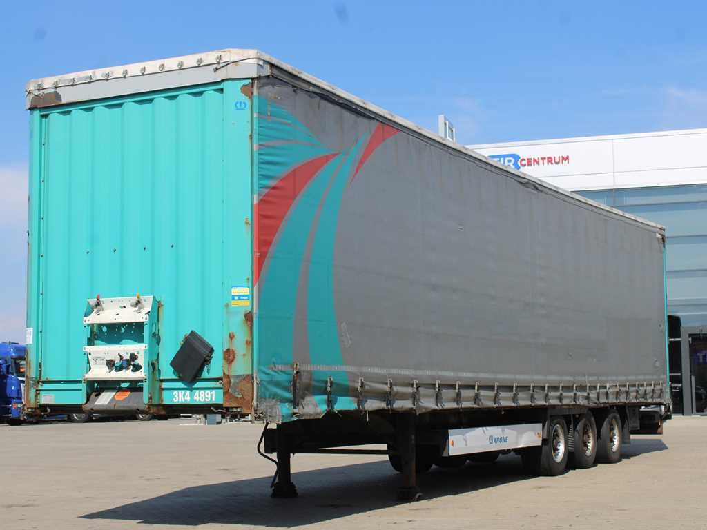 Plachtový náves Krone SD 04, LIFTING AXLE, LOWDECK, LIFTING ROOF