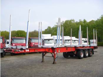 Dennison 3-axle wood trailer 13.6 m - Plošinový/ Valníkový náves