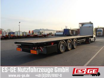 Plošinový/ valníkový náves Kögel 3-Achs-Sattelanhänger, verstärkt, mit Rungen