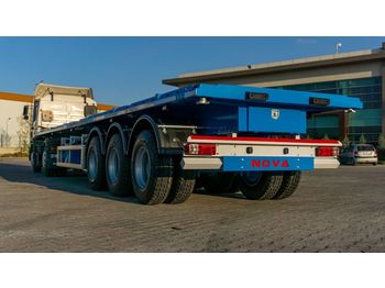 Plošinový/ valníkový náves Nova NEW FLATBED SEMI TRAILER WITH CONTAINER LOCKS