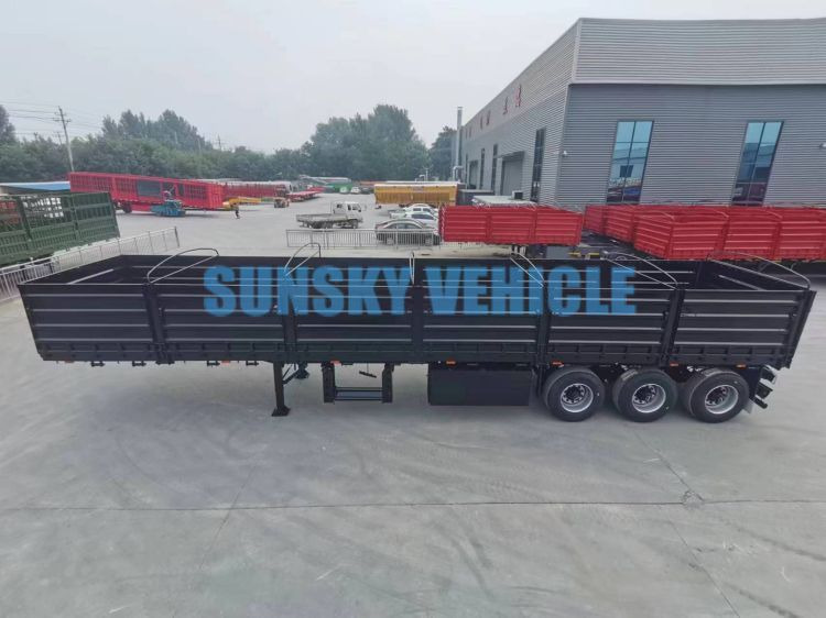 Nový Plošinový/ Valníkový náves na prepravu sypký materiál SUNSKY 40FT drop side wall semi trailer: obrázok 3