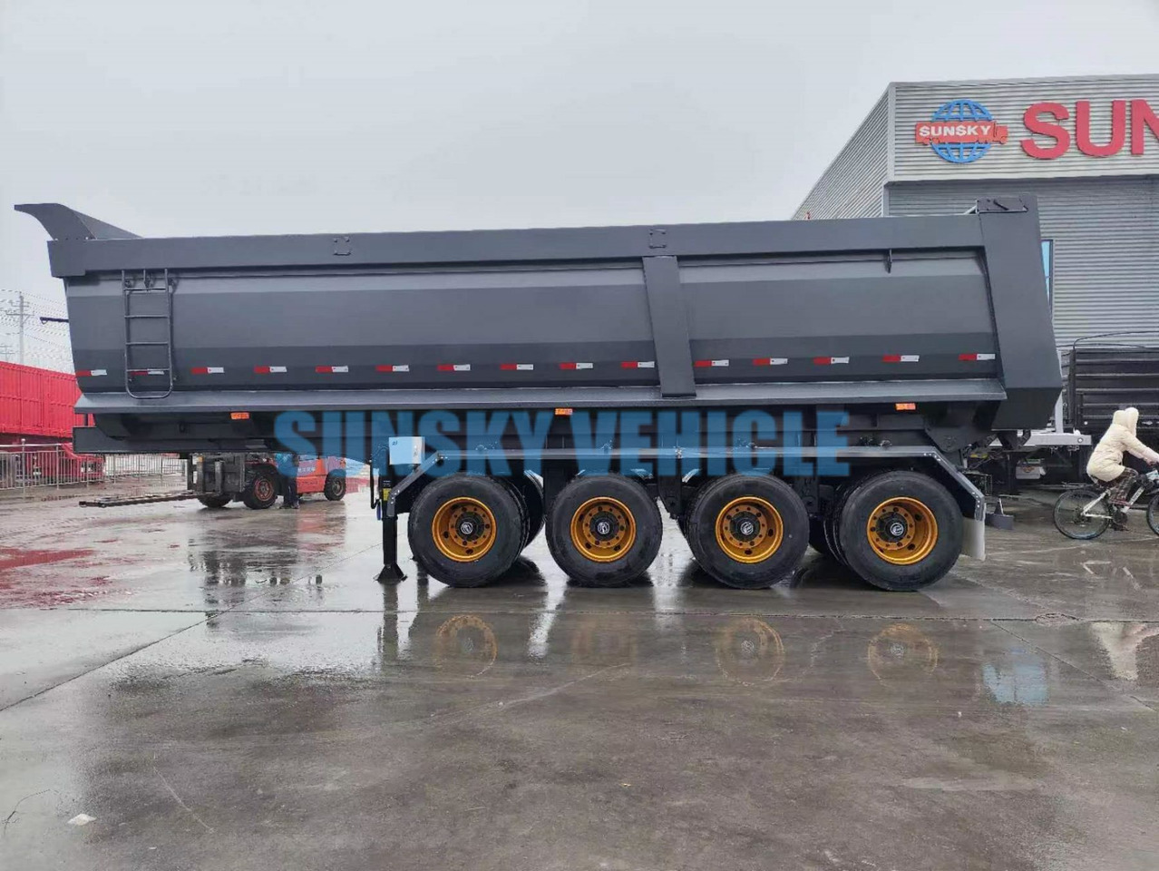 Nový Náves sklápěcí na prepravu sypký materiál SUNSKY 4-Axle Dump Semi-trailer: obrázok 7
