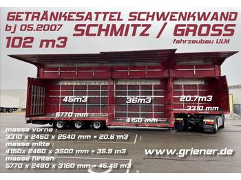 Náves na přepravu nápojů Schmitz Cargobull JUMBO /GETRÄNKE SCHWENKWAND BPW 102 M3 !!!!!!!!!: obrázok 1
