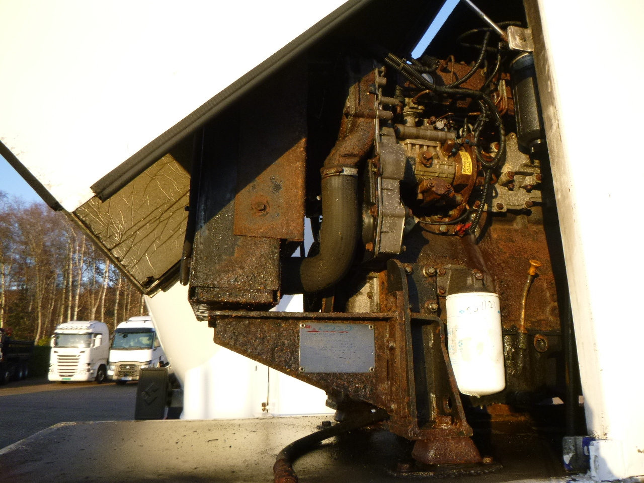Cisternový náves na prepravu múky Spitzer Powder tank alu 37 m3 + engine/compressor: obrázok 14