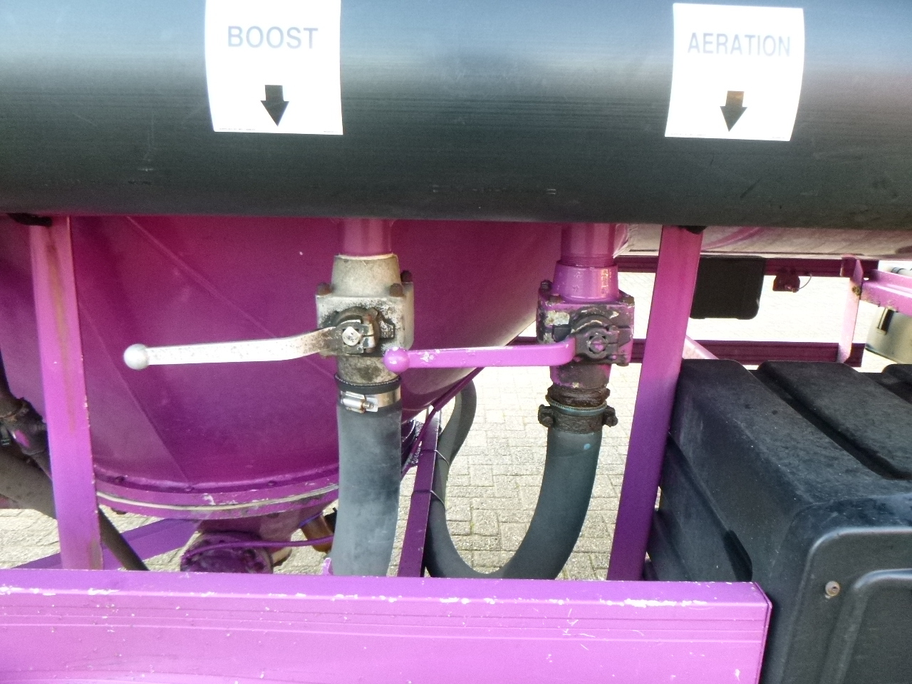 Cisternový náves na prepravu múky Spitzer Powder tank alu 37 m3 + engine/compressor: obrázok 11