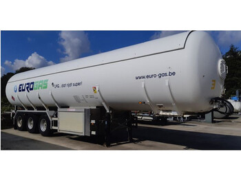 Cisternový náves Van Hool Gas trailer 55184 liters (27.5 ton) 3 assen Gas, LPG, GPL, GAZ, Propane, Butane ID 3.130.  Tankcode P25BN without counter: obrázok 1