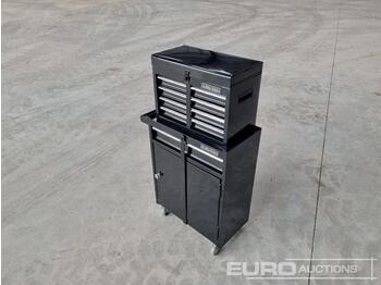 Vybavenie garáže/ Dielne Unused US PRO Tools Rolling Tool Box with Top 4 Drawer Cabinet (Black): obrázok 1