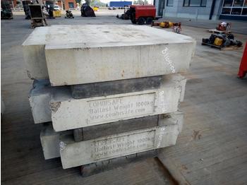 Protizávažie pre Žeriav Combisafe Ballast Frame to suit Crane, 1000Kg Concrete Ballast (3 of): obrázok 1