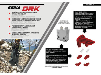 Nový Demolačné kliešte pre Rýpadlo DEMOQ DRK32  Hydraulic Rotating Pulveriser Crusher 3300 KG: obrázok 3