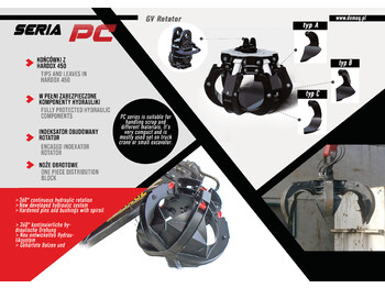Nový Drapák pre Stavebné stroje DEMOQ PC250 Hydraulic Polyp -grab: obrázok 4